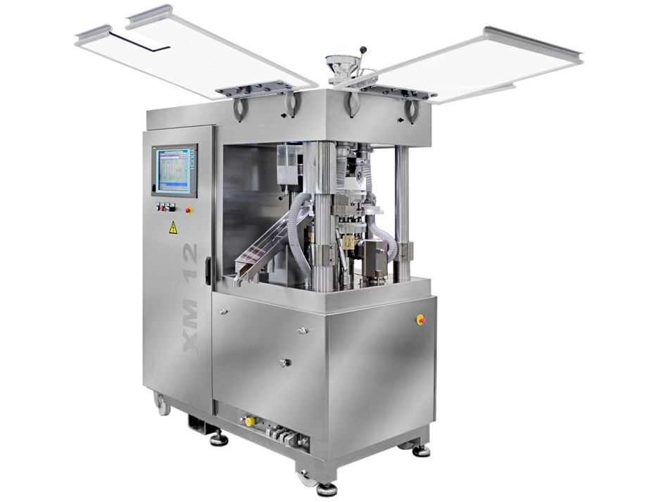XM 12 Small-Scale 1-/2-Layer Tablet Press open