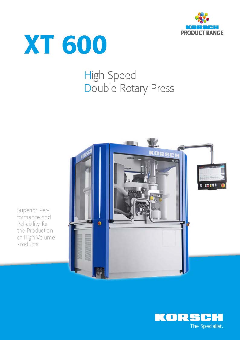 Korsch AG: Tablet Presses for Pharmaceutical and Nutraceutical Applications